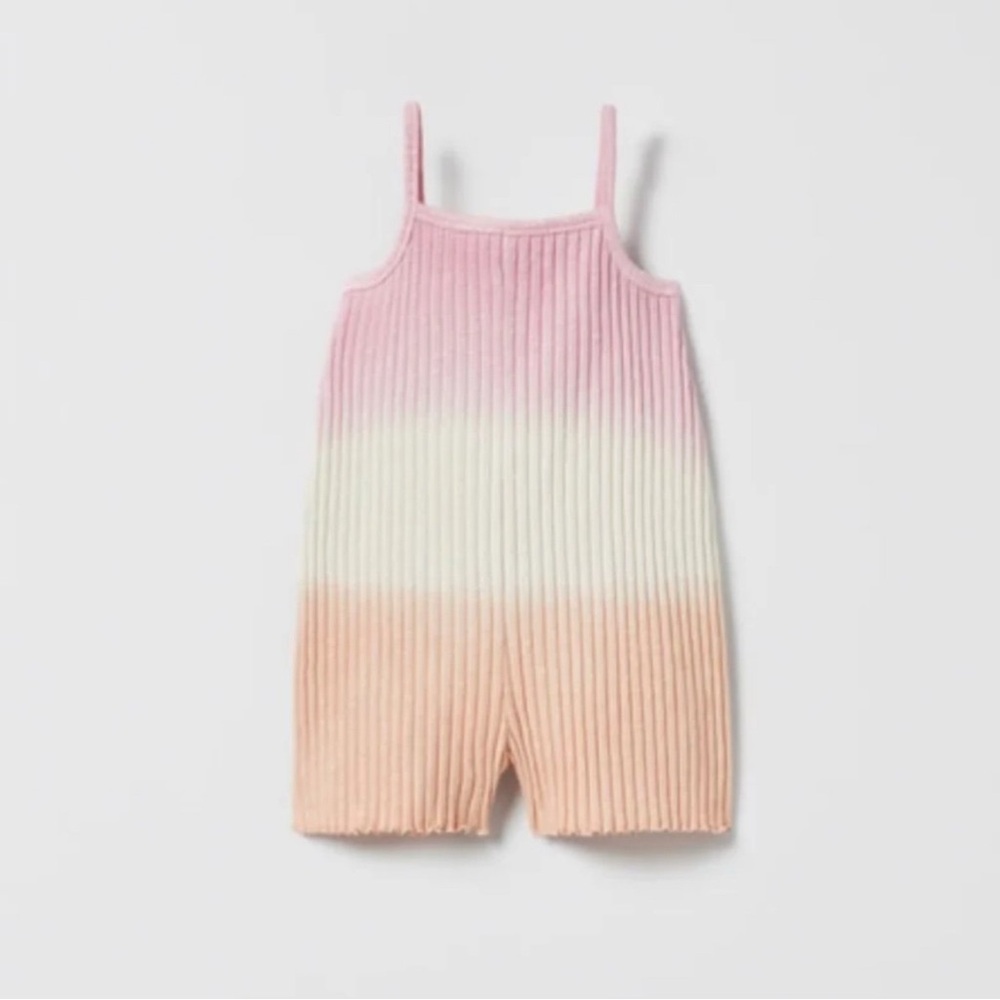 ZARA TIE DYE RIBBED JUMPSUIT 4-5yr